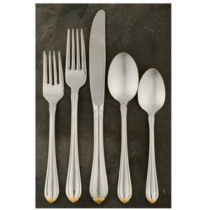 Gorham Golden Melon Bud Stainless Steak Knives 6